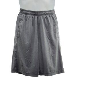 UNDER ARMOR Men's Performance Shorts Stretch Gray Pockets Heat Gear Size SM